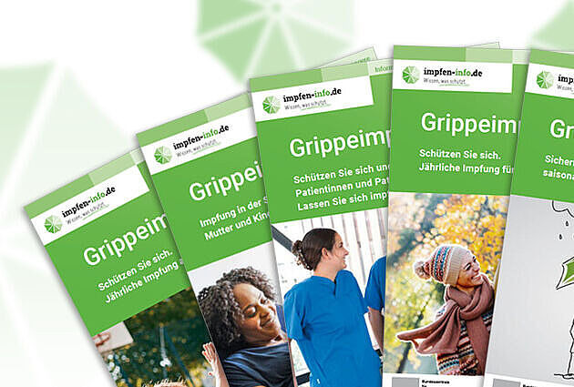 Printmedien zur Grippeimpfung