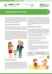 Zum Merkblatt Grippeimpfung für Kinder