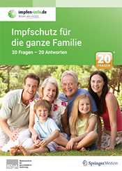 Das Titelbild der Broschuere zeigt eine Familie in 3 Generationen.