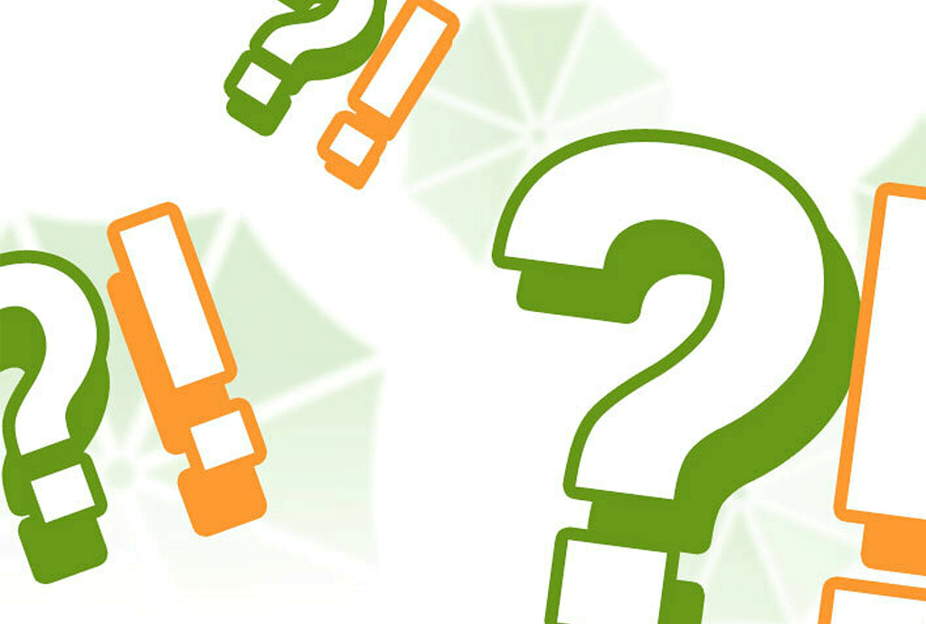 FAQ-Logo mit Frage- und Ausrufezeichen